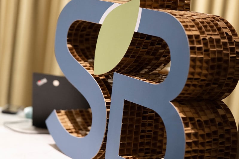 3D Sustainable Brands logo - fully recylable